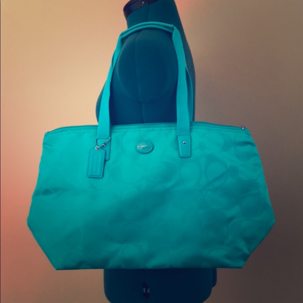 Coach Bag with Matching Smaller Bag